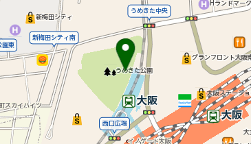 ロートハートスクエアうめきたの地図画像
