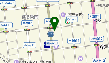 カラオケ ビッグエコー 帯広西2条通店の地図画像