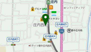 こやし屋 庄内駅前店の地図画像