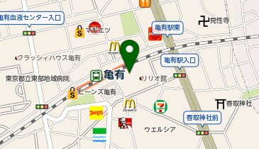 ネイス体操教室 リリオ亀有校の地図画像