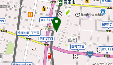 西町おいでん屋台村の地図画像