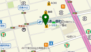 BLV(ブルー) 仙台店の地図画像