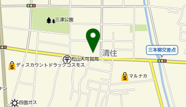 不用品回収オレンジクリーン愛媛の地図画像