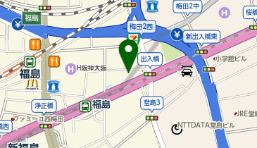 かんさい 福島店の地図画像