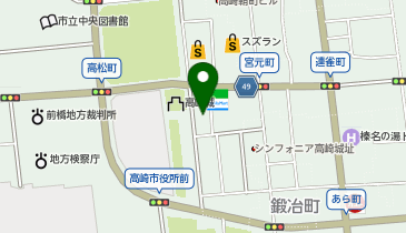 旭化成セラピューティクス株式会社 北関東支店の地図画像