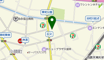 ウエルシアプラス 久留米中央店の地図画像