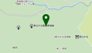 鹿せんべい自動販売機 春日大社 駐車場 休憩所の地図画像