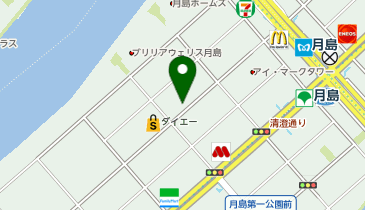 セーラークリーニング 月島本店 の地図画像