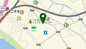 テスラ二子玉川の地図画像