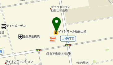 【5/27オープン】テスラ仙台上杉の地図画像