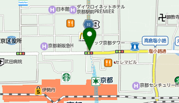 Nissa Golf ジェイアール京都伊勢丹 9階の地図画像