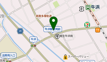 ピラティスK ヤオコー福生牛浜店の地図画像