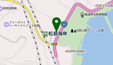 【4/24オープン】ずんだ茶寮 松島海岸駅店の地図画像