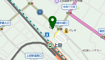 韓国料理 済州島テールスープ 上田店の地図画像