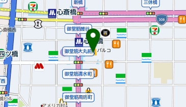 【6/5オープン】U NOSE SHOP 心斎橋の地図画像