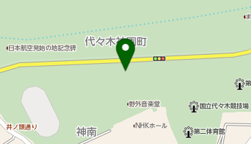 代々木公園 野外ステージの地図画像