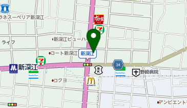 焼肉三代目じげんの地図画像