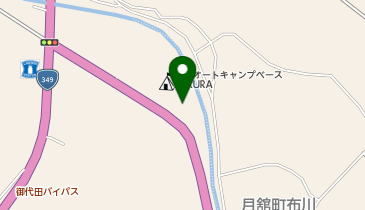 月舘肉食堂ぶたの休日の地図画像