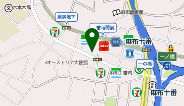 味蔵や 麻布十番総本店の地図画像