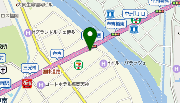 ペンギンベーカリー Coco西中洲店の地図画像