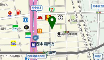 鎌倉パスタ てっぱんのスパゲッティ 西中島南方店の地図画像