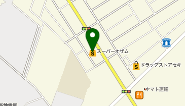 スーパーオザム中富店の地図画像