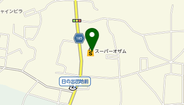 スーパーオザム日の出店の地図画像