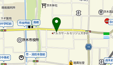 浜屋株式会社(お仏壇の浜屋) 茨木店の地図画像