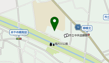 櫛形テニスコートの地図画像
