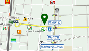 【5/30オープン】小倉庵 草加店の地図画像