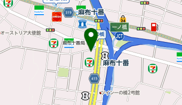 【5/29オープン】世界のかさじま 麻布十番店の地図画像