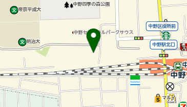 サミット パークシティ中野店の地図画像