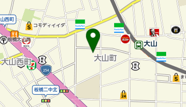 大山園の地図画像