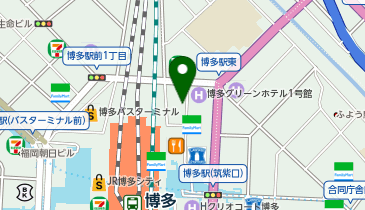 【6/5オープン】バジェット・レンタカー 博多駅中央店の地図画像