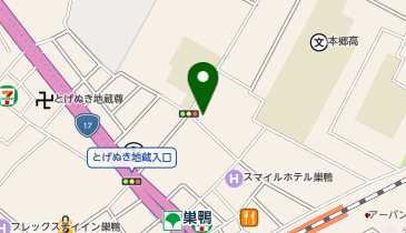 巣鴨スポーツセンターゴルフ練習場の地図画像