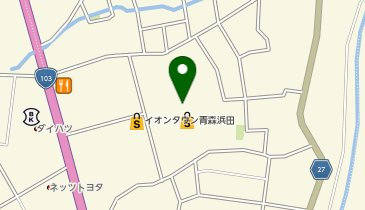 【7/25オープン】サンキューカット 青森浜田店の地図画像
