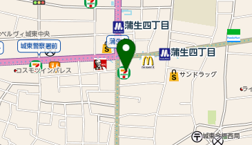 【7/2オープン】松屋 蒲生四丁目店の地図画像
