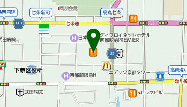 【8/21オープン】1ポンドのステーキハンバーグタケル ヨドバシ京都店の地図画像
