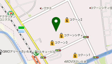 コクーンひろばの地図画像