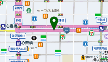 【7/3オープン】保険クリニック クリスタ長堀店の地図画像