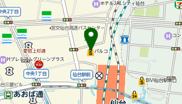 グラニフ仙台パルコ店の地図画像