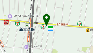ナインアワーズ北新宿の地図画像