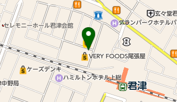 VERY FOODS owariya(ベリー フーズ オワリヤ) 君津店の地図画像