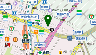 カフェ・ベローチェ 新橋駅銀座口店の地図画像