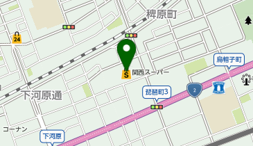 【6/30オープン】バーガーキング(R) 関西スーパー琵琶店の地図画像
