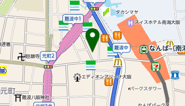 なんば囲碁学園の地図画像