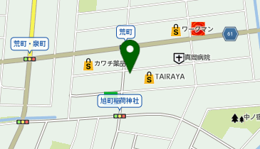 カットハウスひかり 真岡荒町店の地図画像