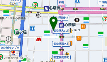 HMV record shop(エイチエムブイ レコード ショップ) 心斎橋の地図画像