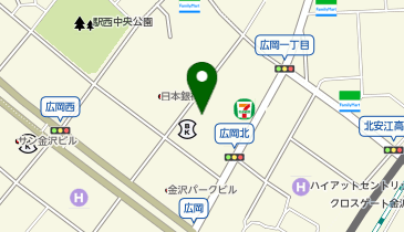 協会けんぽ 石川支部の地図画像