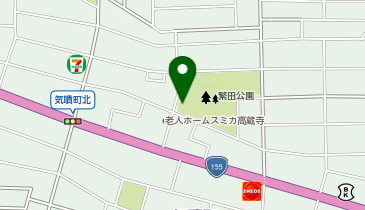 繁田公園の地図画像
